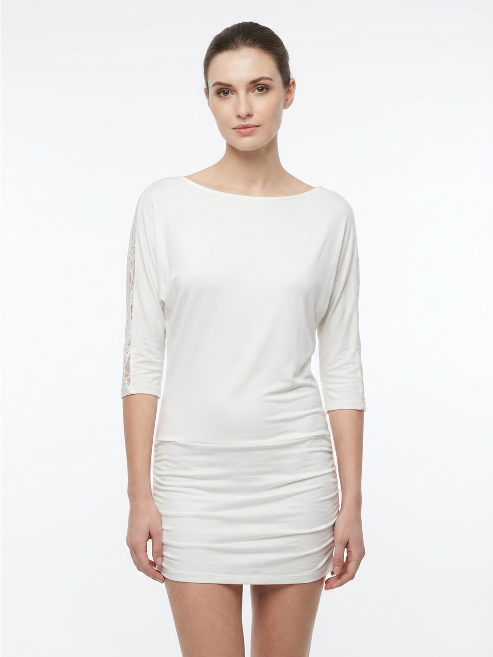Beautiful white dress with lace back